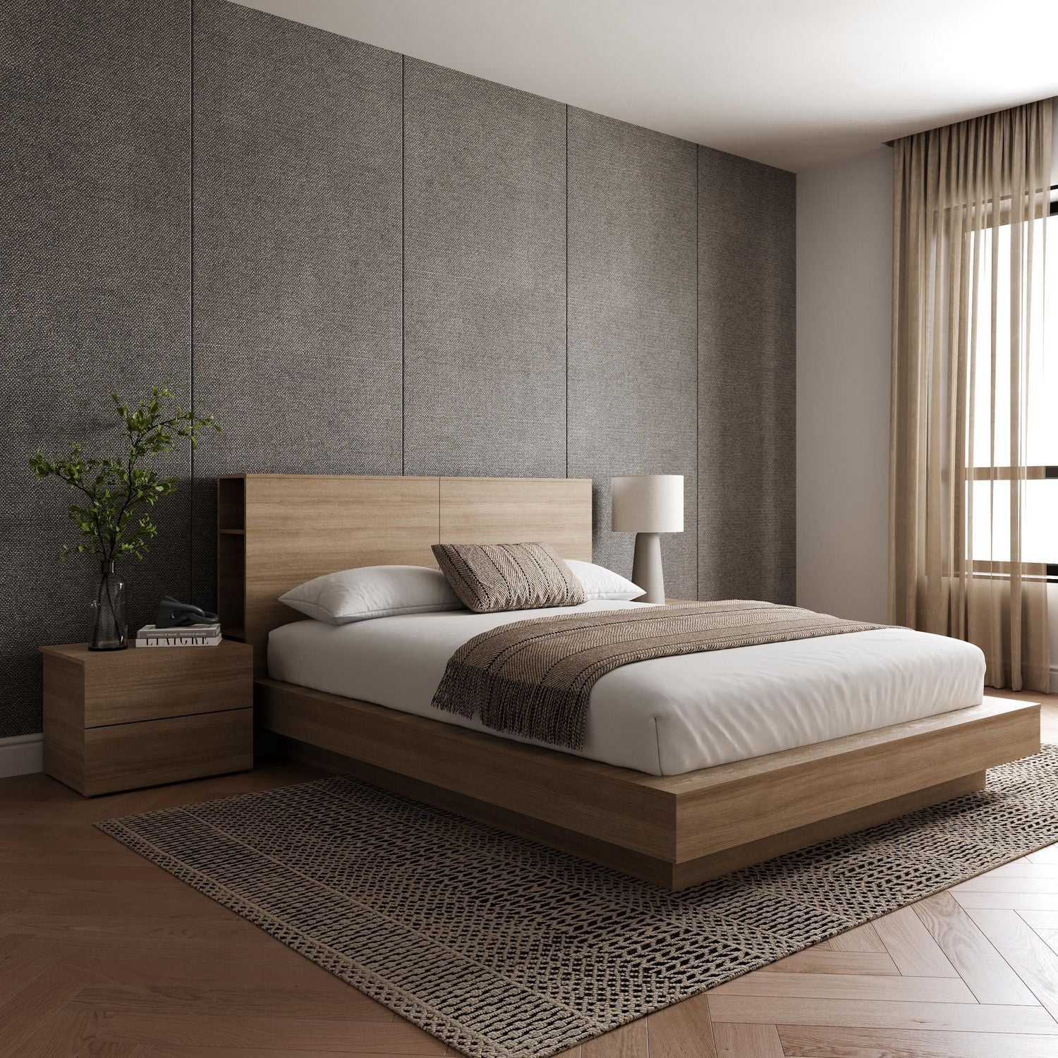 Nexera Ensemble de chambre à coucher 4 pieces