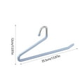 thumbnail image 4 of Xuniizn Pants Hangers Space Saving Non Slip, Trouser/Blanket/Jeans Z Shaped Clothes Hangers for Pants Closet Space Saving,Metal Pant Hangers Strong Durable, Blue, 4 of 7