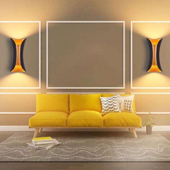 ChicHomey Waist-shaped LED Wall Lamp,Warm White Bidirectional Lighting, Wall-mounted for Living Room, Bedroom, Outdoor