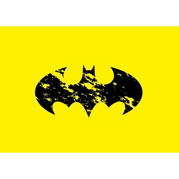 Batman Logo Edible Cake Image Topper Personalized Picture 1/4 Sheet  (8