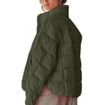 thumbnail image 5 of ZyeKqe Coats for Women Stand Collar Long Sleeve Zip up Jackets Fall Winter Solid Color Outwear with Pockets, 5 of 6