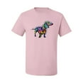 thumbnail image 2 of Wild Bobby, Colorful Dachshund Is My Spirit Animal Lover Men's Graphic T-Shirt, Light Pink, 2XL, 2 of 3
