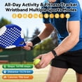 thumbnail image 3 of Pulsera Inteligente Amwentu para Seguimiento de Fitness 24/7 con Monitor de Salud, 3 of 7