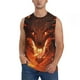 thumbnail image 1 of Balery Magma Fire Black Dragon Camisetas sin mangas para hombre, absorbe la humedad y protege contra el mal olor.-XX-Large, 1 of 7