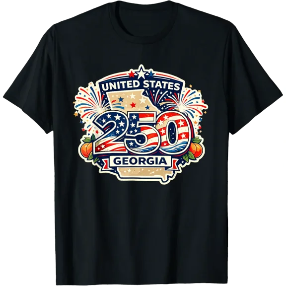 Georgia 250 Fireworks State Shirt United States 4Th July T-Shirt