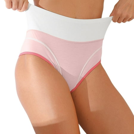 

KaLI_store Ladies Panties Women s Panties Breathable Cotton Stretch Underwear Pink M