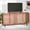 Walnut/Gold, variant on SAFAVIEH Piran 4 Door 2-Shelf Media Stand Oak / Gold