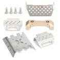 thumbnail image 2 of 4 Uds placas protectoras de acero inoxidable Sailing YK4102 1/10 RC con tornillos soporte de parachoques, 2 of 10