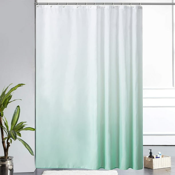 pstuiky Cortina de ducha con estampado digital degradado cortina de baño de poliéster grueso cortina de baño con color degradado