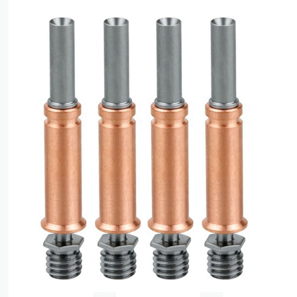 4 Piezas de Garganta de Actualización Bimetálica Heatbreak para 3 Gargantas para Accesorios de Impresora 3D 3 Hotend