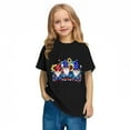 thumbnail image 6 of Jinhomg Holiday Shirts for Kids America Flag Graphic Patriotic Tees 4th of July Short Sleeve Crew Neck Tops 2025 Boys Girls Parade Street T-Shirts Black 3 Years, 6 of 9