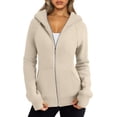 thumbnail image 1 of ORUYROP Womens Zip Up Hoodies Fleece Jackets Sweatshirts Fall Outfits Sweaters With Pockets Winter Y2k Clothes, 1 of 5