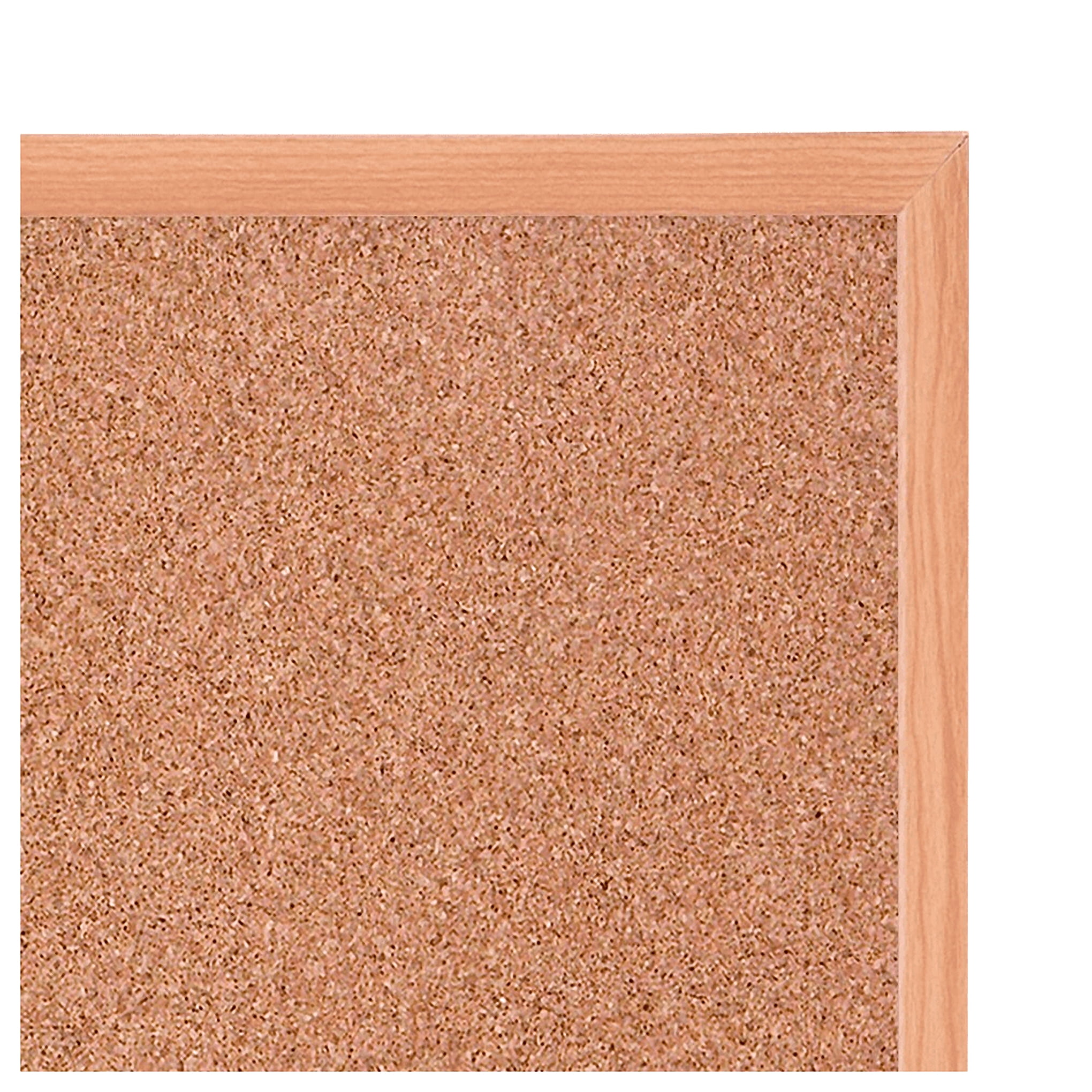 Quartet Cork Bulletin Board, 17" x 23", Oak Finish Frame (35-380342Q)