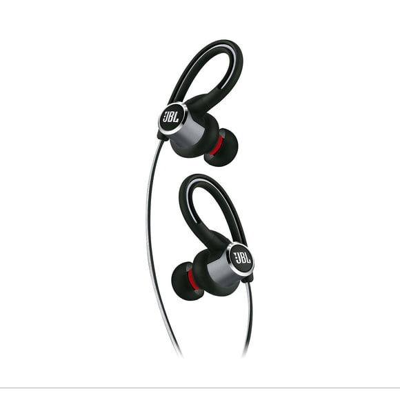 Écouteurs Sport Sans Fil Intra-Auriculaires JBL Reflect Contour 2 Reconditionnés, Résistants à la Transpiration IPX5, Ajustement Sécurisé avec Technologie de Double Verrouillage, Câbles Réfléchissants, Noir