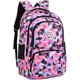 thumbnail image 1 of Mochila geométrica, de hojas o galaxia para niñas y niños, mochila de escuela secundaria, mochilas de primaria (negro L), 1 of 5