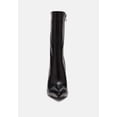 thumbnail image 3 of NAGINI Over Ankle Pointed Toe High Heeled Boot in Black, 3 of 6