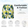 thumbnail image 5 of Balery Lilies Flowers Mens Swim Trunks Swim Shorts for Men Quick Dry Inseam Beach Shorts with Compression Liner Pocket-Small, 5 of 9