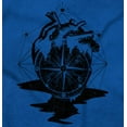 thumbnail image 2 of Diamond Bleeding Heart Compass Long Sleeve TShirt Men Women Brisco Brands S, 2 of 6
