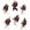 Burgundy & Marsala, variant on DONGTIAN Terracotta Boutonniere for Men (Set of 6), Orange Groom Groomsmen Boutonniere for Wedding,Prom,Homecoming, etc.