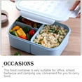 thumbnail image 4 of Lunch Box Portable Picnic Vegetable Meats Food Container Household Students Fresh Keeping Refrigerator Tableware Organizer 1800ml Orange, 4 of 8