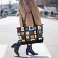 thumbnail image 4 of FORMRS Canvas Laptop Tote Bag for Women with 15.6" Computer Compartments Shoulder Handbag, Blue Circle Mosaic, 4 of 7