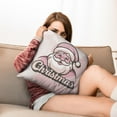 thumbnail image 7 of Christmas Tree Santa Claus Farmhouse Throw Pillow Case Square Square Cushion Covers 18 x18 Inches Set of 2 Christmas Throw Cushion Case for Indoor Home Bedroom, 7 of 7