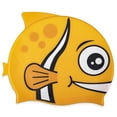 thumbnail image 1 of Kids Fishy Swim Cap, Yellow, 1 of 1