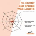 thumbnail image 3 of Indoor/Outdoor 50-Count LED Spider Web Lights, Multicolor, 5', Halloween by Way To Celebrate, 3 of 8