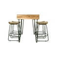 thumbnail image 4 of Jofran Rollins 52" Solid Acacia Dining Set with Four Backless Barstools, 4 of 11