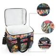 thumbnail image 6 of FORMRS Insulated Cooler Bag 24 Cans Capacity Soft Leakproof Lunch Box with Side Pockets, Orange Colorful Flowers, 6 of 7