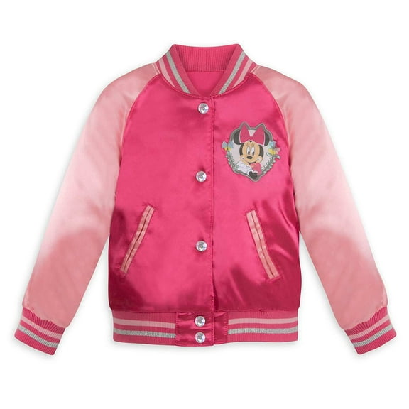 Disney Store Minnie Mouse Varsity Jacket Girl Size 4