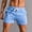 Blue, variant on Mens Summer Shorts 5 Inch Inseam Shorts Men Solid Drawstring Sports Elastic Mid-waist Shorts