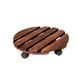 thumbnail image 1 of Base de maceta de madera maciza con rueda bloqueable, herramienta para quitar plantas en macetas de interior y exterior, 1 of 6