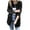 Black, variant on Lindreshi Winter Coats for Women Medium Fashion Womens Button Winter Turndown Collar Solid Long Sleeve Outerwear