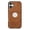 Brown, variant on for iPhone 16 Back Case, Classic Premium PU Leather Drop Protective Ultra Slim Shockproof Anti-Scratch Anti-scratch Phone Case Hard Back Cover for iPhone 16, Black