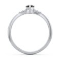 thumbnail image 4 of Bague en Forme de Cœur avec Accents d'Épaule - Quartz Fumé (Juin), 4 of 4