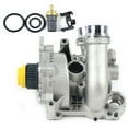 thumbnail image 2 of Water Pump For A4 A3 Q5 A6 TT VW Tiguan Jetta Golf GTI Eos Beetle CC 2.0T TSI Water Pump Assembly Thermostat+Sensor+O-rings+Gasket+Coolant Pipe For 08-13 Audi Water Pump, 2 of 3