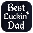 thumbnail image 2 of St Patricks Day Party Supplies Best Luckin Dad Premium Hoodie Sweatshirt Medium Navy, 2 of 3