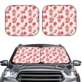 thumbnail image 2 of Hirioo Milk Tea for 2PCS Windshield Sun Shade Foldable | Front Windshield Shade for Sun, Heat and UV Rays-Medium, 2 of 6