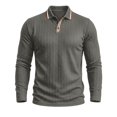 thumbnail image 3 of LONKITO Long Sleeve Shirts for Men Casual Polo Shirt with Collar Breathable Slim Fit Shirts, 3 of 8