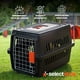 thumbnail image 2 of Jaula Transportadora para Gato Perro Caja de Viaje para Mascotas Jaulas para Viaje Transportadora para Perro Chico y Mediano (Negro/Naranja), 2 of 7