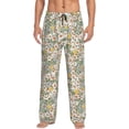 thumbnail image 2 of Kdxio Daisy Print Men's Sleep Pajama Pant Lounge Pants with Pockets, 2 of 8