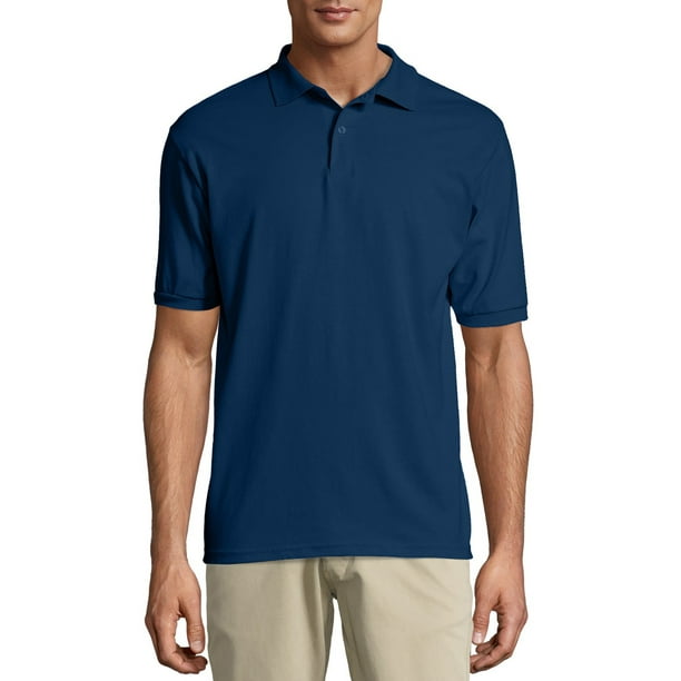Hanes Men's EcoSmart Short Sleeve Jersey Polo Shirt