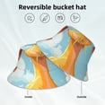 thumbnail image 2 of Fotbe Happy Goat In Meadow Sombrero Tipo Pescador con Estampado – Sombrero de Sol de Algodón de Moda para Playa, Golf, Pesca, 2 of 6