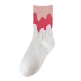 thumbnail image 2 of Tittly Cotton Socks Crew Socks for Women Women Autumn And Winter Socks In The Tube Socks Street Striped Print Socks Crew Socks Socks for Women G One Size, 2 of 3
