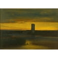 thumbnail image 3 of George Inness 24x18 Black Modern Framed Museum Art Print Titled - The After Glow, Italy (circa 1873), 3 of 5