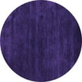 thumbnail image 1 of Ahgly Company Indoor Round Abstract Purple Contemporary Area Rugs, 8' Round, 1 of 4