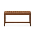 thumbnail image 4 of Furinno Tioman Hardwood Coffee Table with X Leg in Teak Oil, 4 of 5