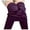 a#70Purple345, variant on Women Warm Winter Tight Thick Velvet Wool Pants Trousers Leggings Trousers Solid Color Daily Slacks Trendy