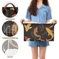 thumbnail image 5 of Yayeee Foldable Storage Basket for Shelves with Handles Waterproof Cloth Bins, Black Fish Pattern, 5 of 7